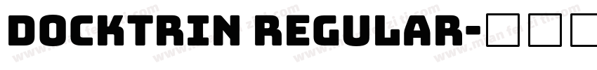 Docktrin Regular字体转换